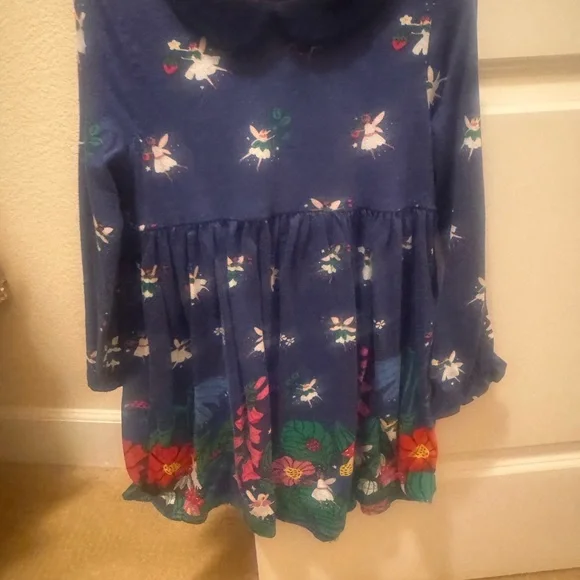 Mini Boden : Whimsical Fairy and Floral Print Dress - Picture 3 of 3